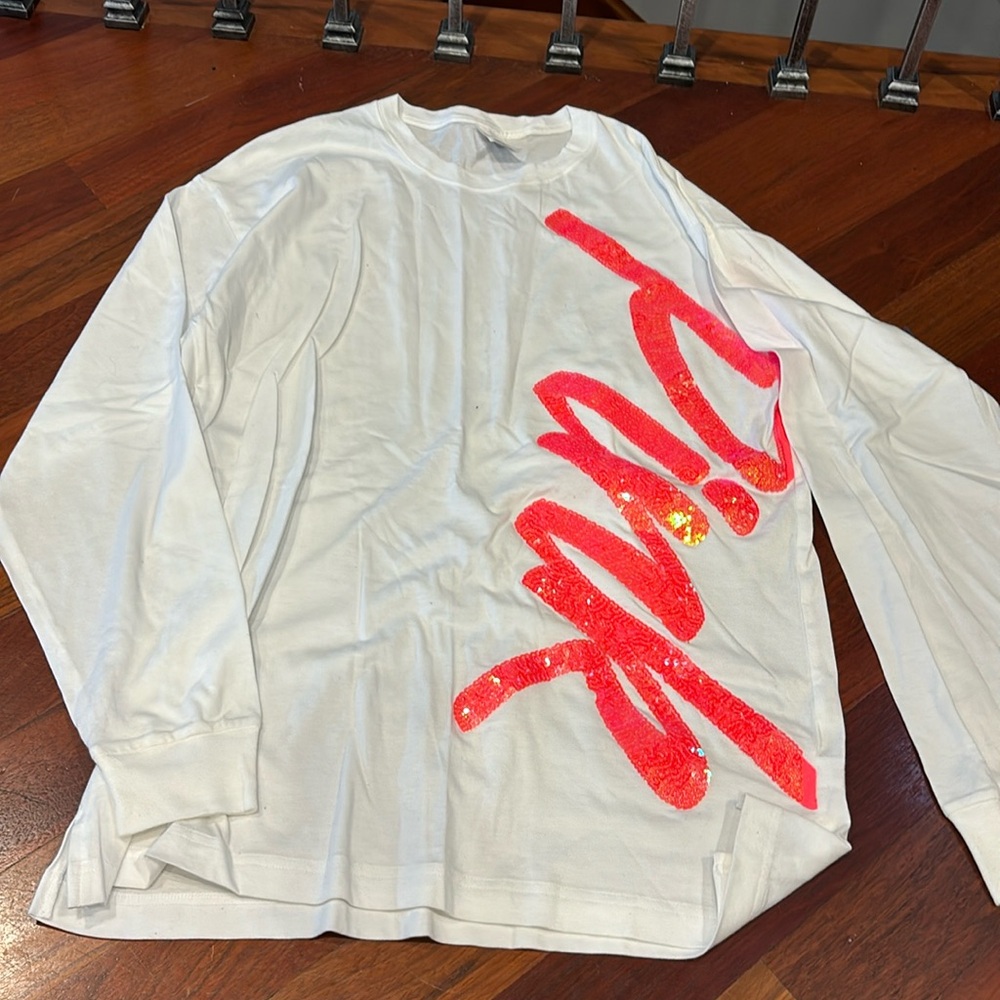 PINK sparkle long sleeve